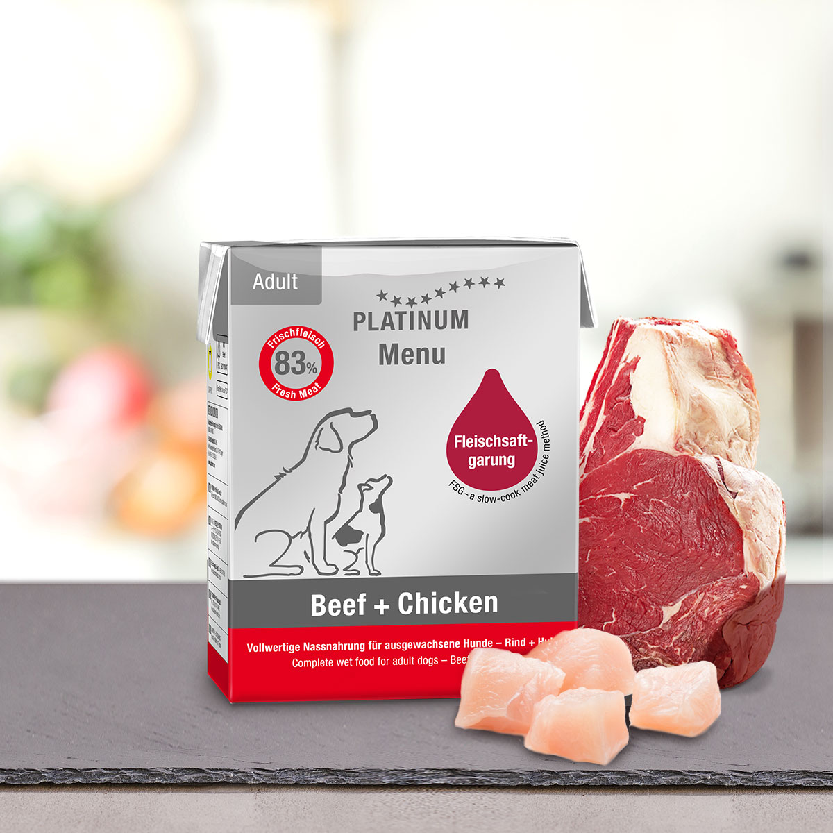 Futterberater fr die richtige Menge an Hundefutter