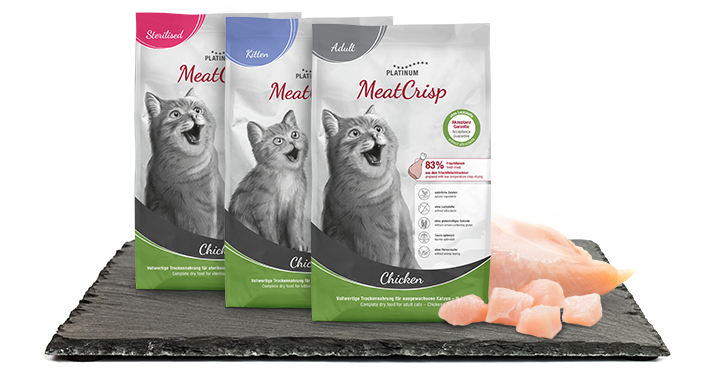 MeatCrisp Katzenfutter für ein gesundes und glänzendes Katzenfell