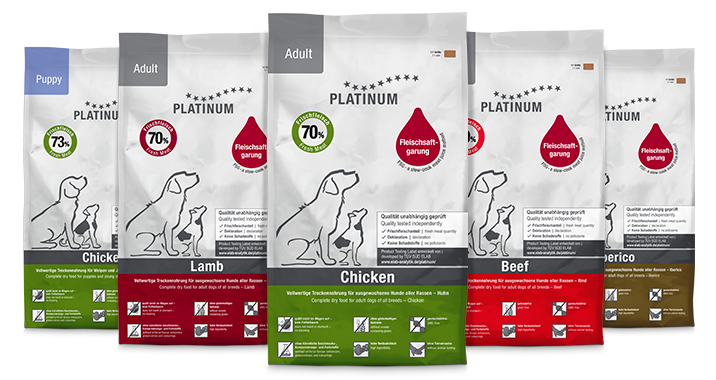 Platinum Trockenfutter ist eine optimale Vollnahrung für Hunde mit allen wichtigen Nährstoffen