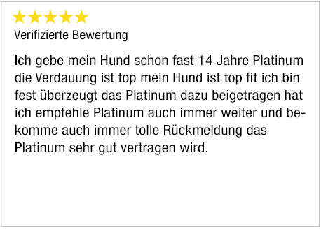 Bewertung eines zufriedenen Kunden von der Plattform TrustedShops