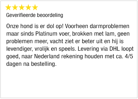 Beoordeling van een tevreden klant van TrustedShops