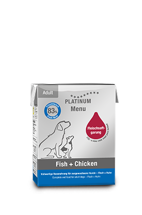Boîte Tetra Recart de nourriture humide PLATINUM pour chiens, saveur poisson et poulet