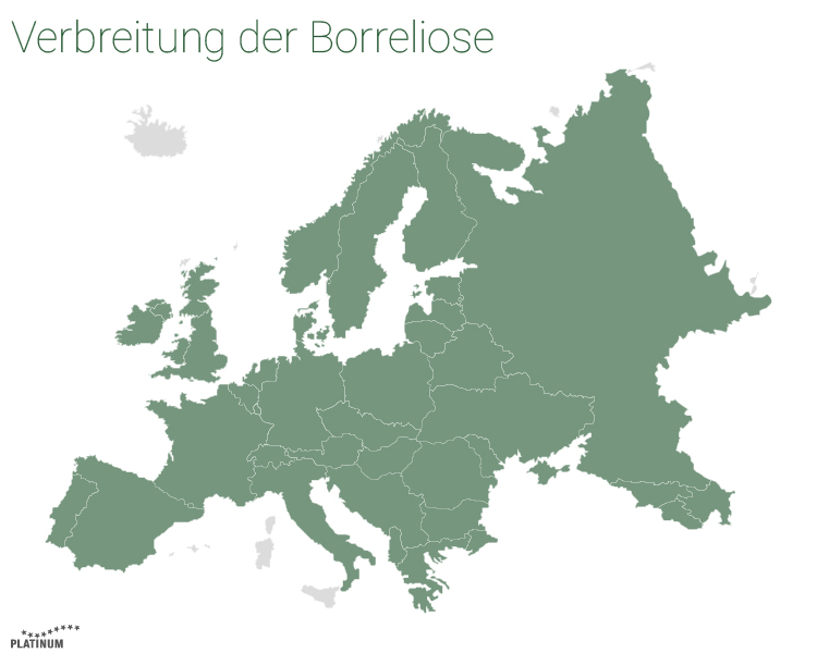 Eine der bekanntesten Krankheiten, die durch Zeckenbisse ausgelöst werden, ist die Borreliose. Verbreitung der Borreliose
