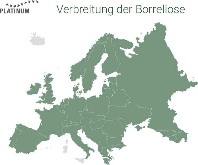 Eine der bekanntesten Krankheiten, die durch Zeckenbisse ausgelöst werden, ist die Borreliose. Verbreitung der Borreliose
