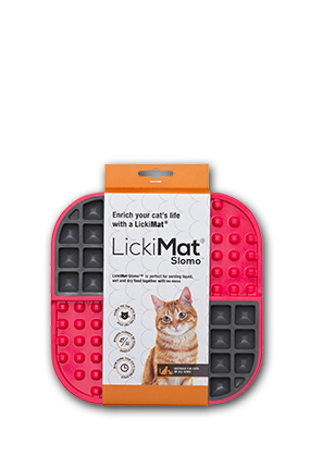LickiMat Slomo chat rouge 