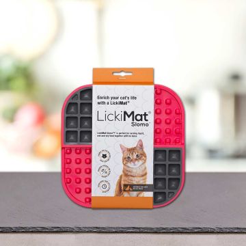 LickiMat Slomo cat red 