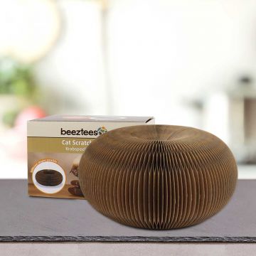 Kratzkarussell mit Spielball für Katzen 